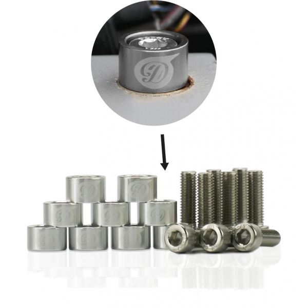 M8 AJDM Fender Washer mit Alu Unterlegscheiben- Kennzeichen Kotflügel-Schrauben Silber