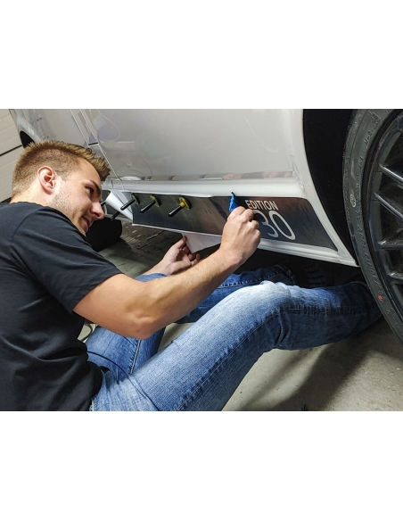 VW Caddy Seiten-Streifen Set: Individuelles Aufkleber-Dekor in Wunsch