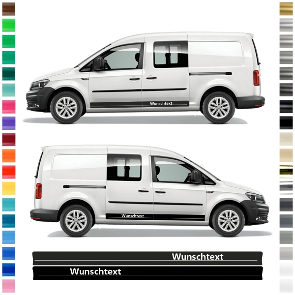 Custom VW Volkswagen Caddy Maxi Side Stripe Set - Personalize your ri