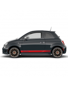 "Abarth-Esseesse" sticker - side strip set/décor suitable for Fiat 500 595 in desired color with desired text