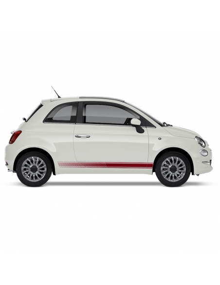 "Enhance Your Fiat 500 595 with Customizable Side Strip Set/Decor