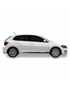 Sticker - side stripe set/décor suitable for VW / Volkswagen Polo in desired color with desired text
