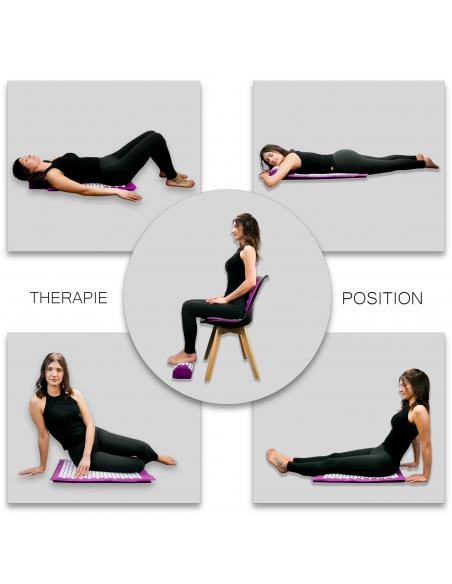 Akupressurmatte Set: Multifunktionale Massagematte gegen Rückenschme