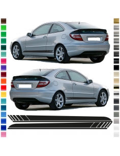 B-Stock side-stripe sticker/decor for Mercedesenz Edition One in black gloss-B