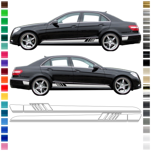 Seitenstreifen passend für Mercedes E-Klasse W212