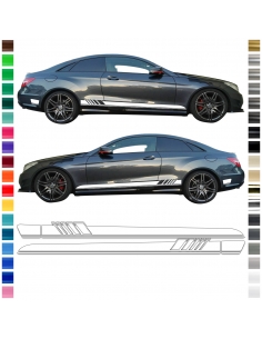 Sticker - Side Stripe Set/Décor suitable for Mercedes-Benz E-Class C207 AMG Edition One in desired color