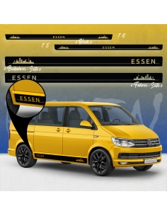 Skyline Stadt Essen Seitenstreifen Set für VW T5 & T6 - Original & W