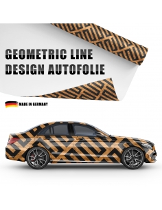Design Car Foil Abstract Geometric Lines 3D Car Wrapping Bubble Free 100x150cm