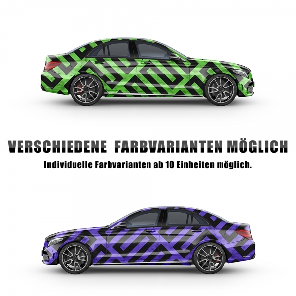 Design Auto-Folie Abstrakte geometrische Linien 3D Car-Wrapping blasenfrei 100x150cm