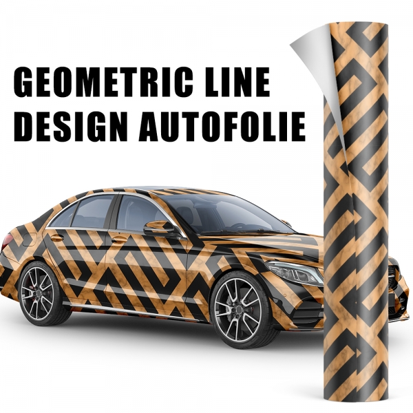 Design Auto-Folie Abstrakte geometrische Linien 3D Car-Wrapping blasenfrei 100x150cm