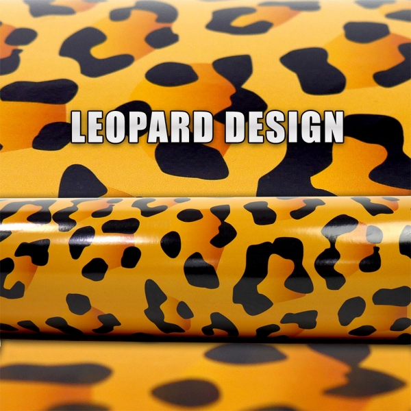 Tiger Leopard 3D Auto-Folie - Luftkanäle, blasenfrei | 100x150cm