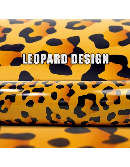 Tiger Leopard 3D Auto-Folie - Luftkanäle, blasenfrei | 100x150cm