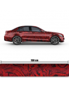 Erlkönig-Rote-Abstrakte-Design Auto-Folie für das profesionelle Car-Wrapping