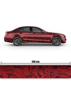 Erlkönig Red Abstract Design Car Foil for Professional Car Wrapping