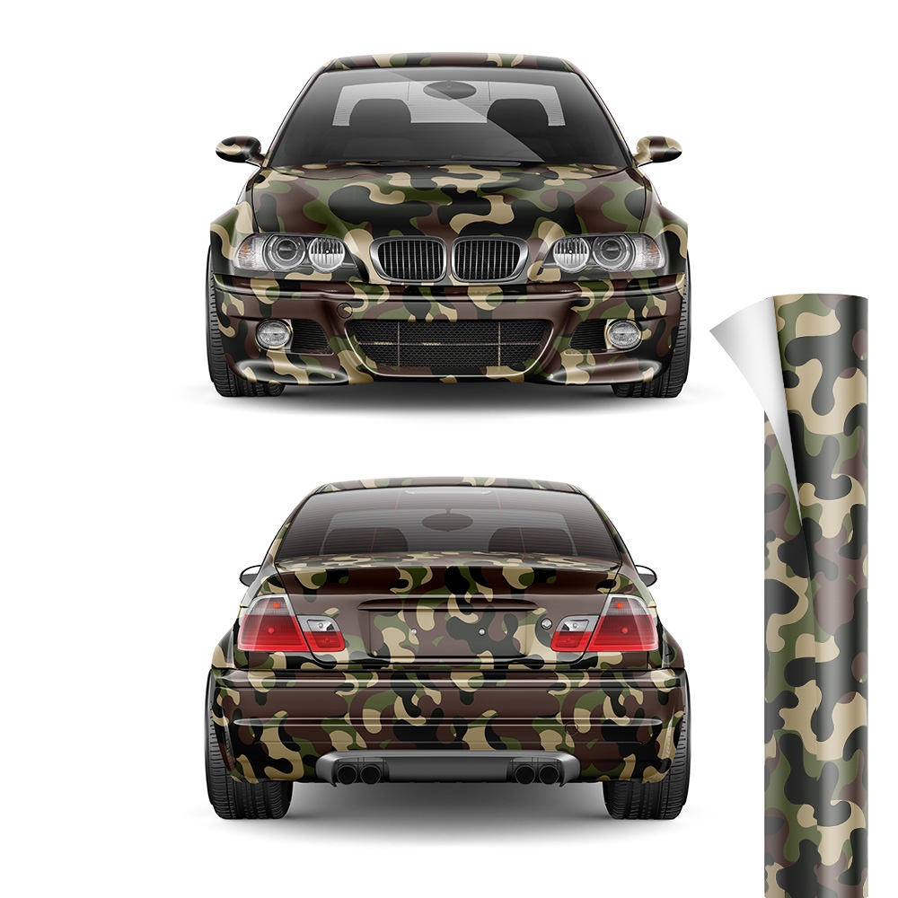 Design Auto-Folie Digital Camouflage 3D Car-Wrapping Luftkanäle blasenfrei  100x150cm