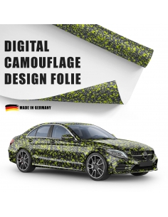 Digital camouflage design car foil for professional car wrapping