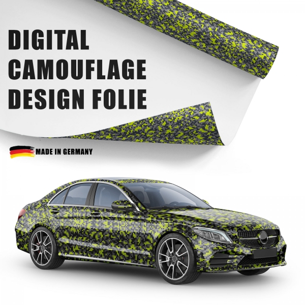 Design Auto-Folie - Digital Camouflage 3D Car-Wrapping - blasenfrei 