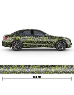 Design Auto-Folie - Digital Camouflage 3D Car-Wrapping - blasenfrei -