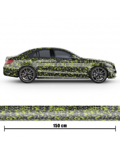 Digital camouflage design car foil for professional car wrapping