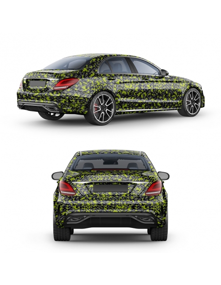 Design Auto-Folie - Digital Camouflage 3D Car-Wrapping - blasenfrei -