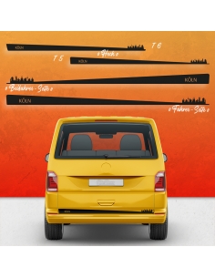 Side Strip Sticker Set, Skyline City of Cologne O komp. with VW T5/T6