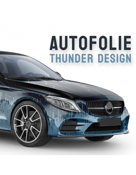 Design Auto-Folie Thunder 3D Car-Wrapping blasenfrei
