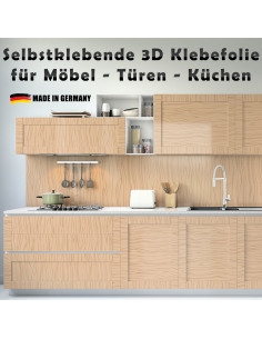 Holz-Dekor Selbstklebende Klebefolie für Möbel-Türen-Küchen blasenfrei 100x150cm