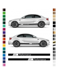 BMW-M Performance Sticker Side Strip Set: Stylish Vehicle-