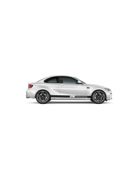 BMW-M Performance Aufkleber Seiten-Streifen Set: Stilvoller Fahrzeug-