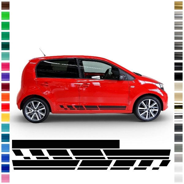 copy of Sticker - side stripe set/décor suitable for Seat Mii in desired color