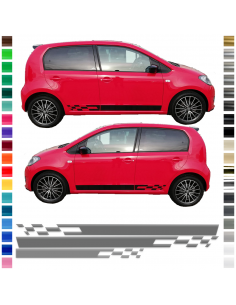 Sticker - side stripe set/décor suitable for Skoda Citigo Monte Carlo in desired color
