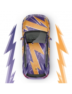 Blitz Design 3D Car-Wrapping - Voll-Folierung & Digital-Druck: Blasen
