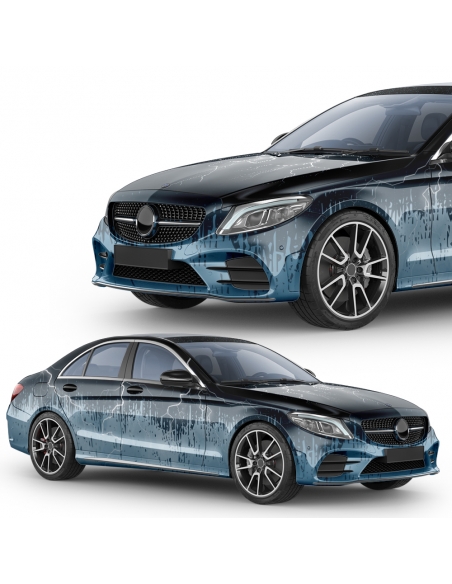 "Thunder Design 3D Car-Wrapping: Voll-Folierung, Digital-Druck, blase