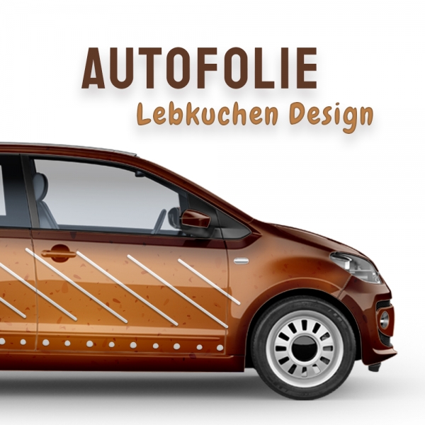 Lebkuchen Design 3D Car-Wrapping - Volle Digitaldruck-Folierung, blas