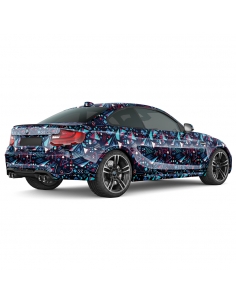 "Voll-Folierung 3D Car-Wrapping: Geometrische Formen, Digitaldruck, b