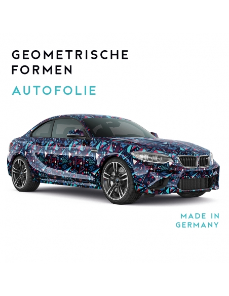 Geometrische 3D Auto-Folie: Blasenfrei & Design, 100x150cm