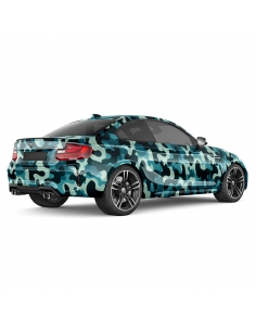 Militarical camouflage design car foil for professional car wrapping