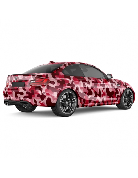 "Pink Camouflage 3D Auto-Folie - Blasenfrei 1500x150cm | Hochwertige