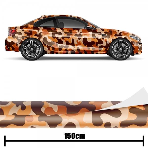 5m x1,52m Matt Orange Auto Folie mit Luftkanäle BLASENFREI Autofolie 4,89€/m² 