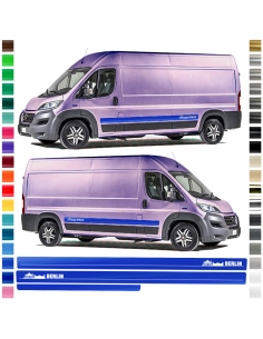 copy of Side stripe set/décor suitable for Fiat Ducato with desired color - Motif: Silhouette Berlin