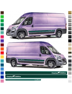 copy of Side stripe set/décor suitable for Fiat Ducato - Camping Edition in desired color