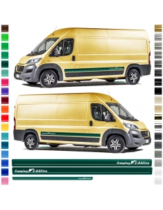 copy of Side stripe set/décor suitable for Fiat Ducato - Camping Edition in desired color