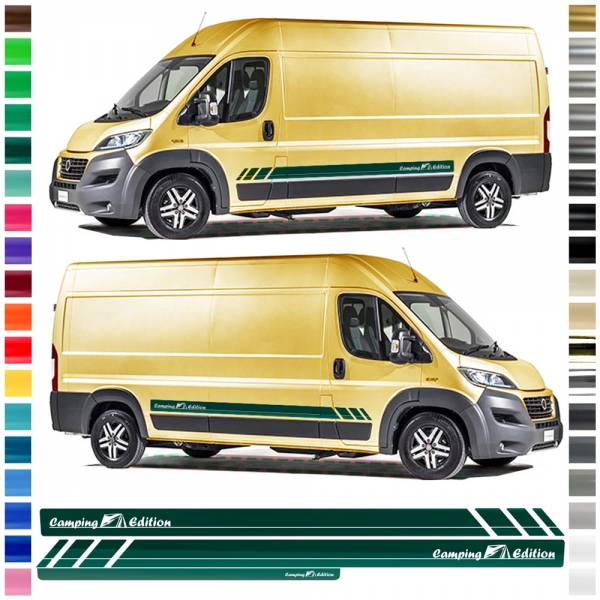 "Citroën Jumper Racing Seiten-Streifen Set - Camping Edition in Wuns
