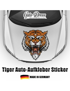 ⭐Universal Auto-Aufkleber, Folie, Design-Folierung 85x78cm - Motiv: Tiger Kopf⭐