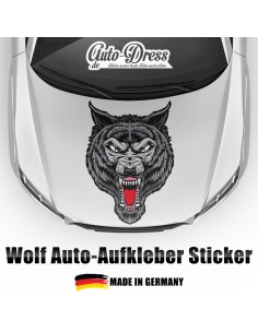 Wolf Kopf Auto-Aufkleber: Universal Folie für Design-Folierung (90x6