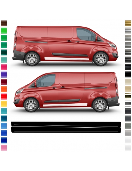 Ford Transit Custom Seiten-Streifen Set: Individuelles Dekor in Wunsc