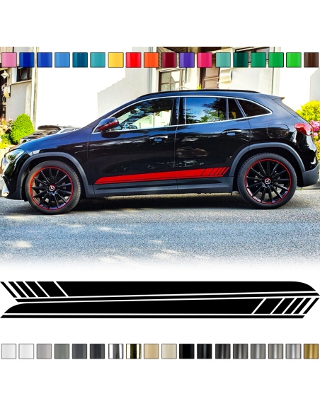 copy of Sticker - side strip set/décor suitable for Mercedes-Benz GLE in desired colour