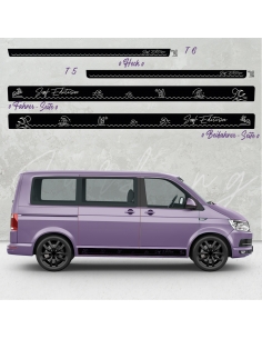 copy of Sticker - Side StripeSet/Décor suitable for Volkswagen / VW T5 & T6 Skyline Stadt Frankfurt Standard in desired color