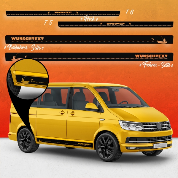 VW T5 & T6 Seitenstreifen Set - Individualisieren Sie Ihr Fahrzeug mi