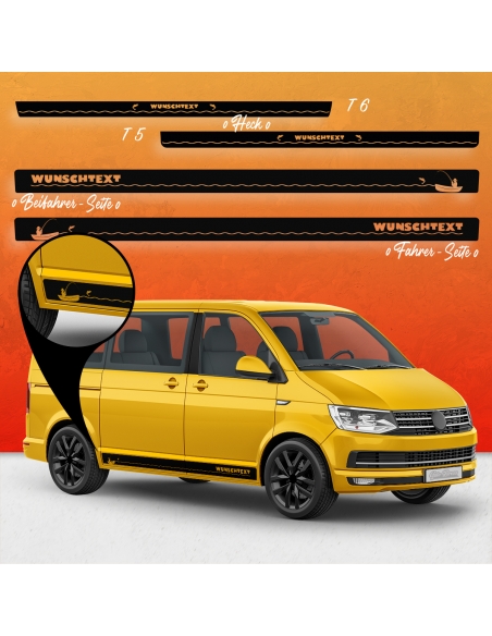 VW T5 & T6 Seitenstreifen Set - Individualisieren Sie Ihr Fahrzeug mi